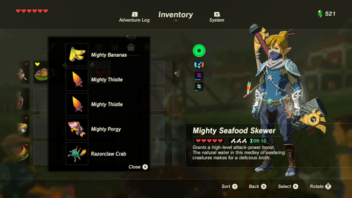 The 10 Best Recipes in Zelda: Breath of the Wild :: Games 